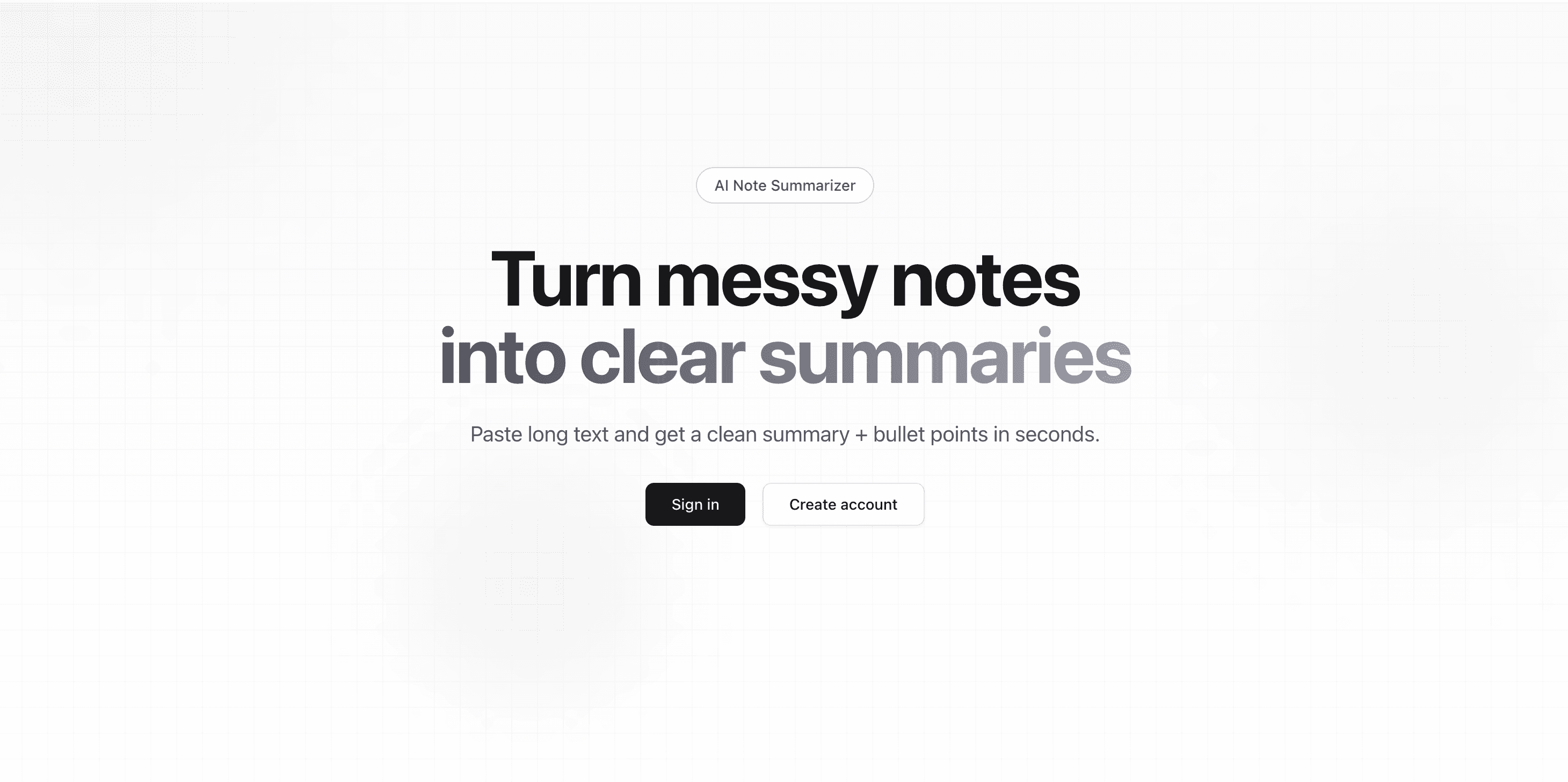 AI Note Summarizer